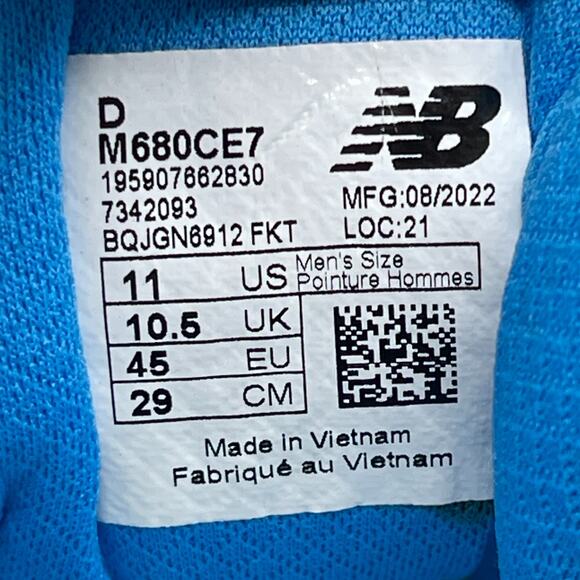 New Balance Fresh Foam 680 v7 Shoes Mens 11 D Athletic Running Comfort Walking - Picture 8 of 8